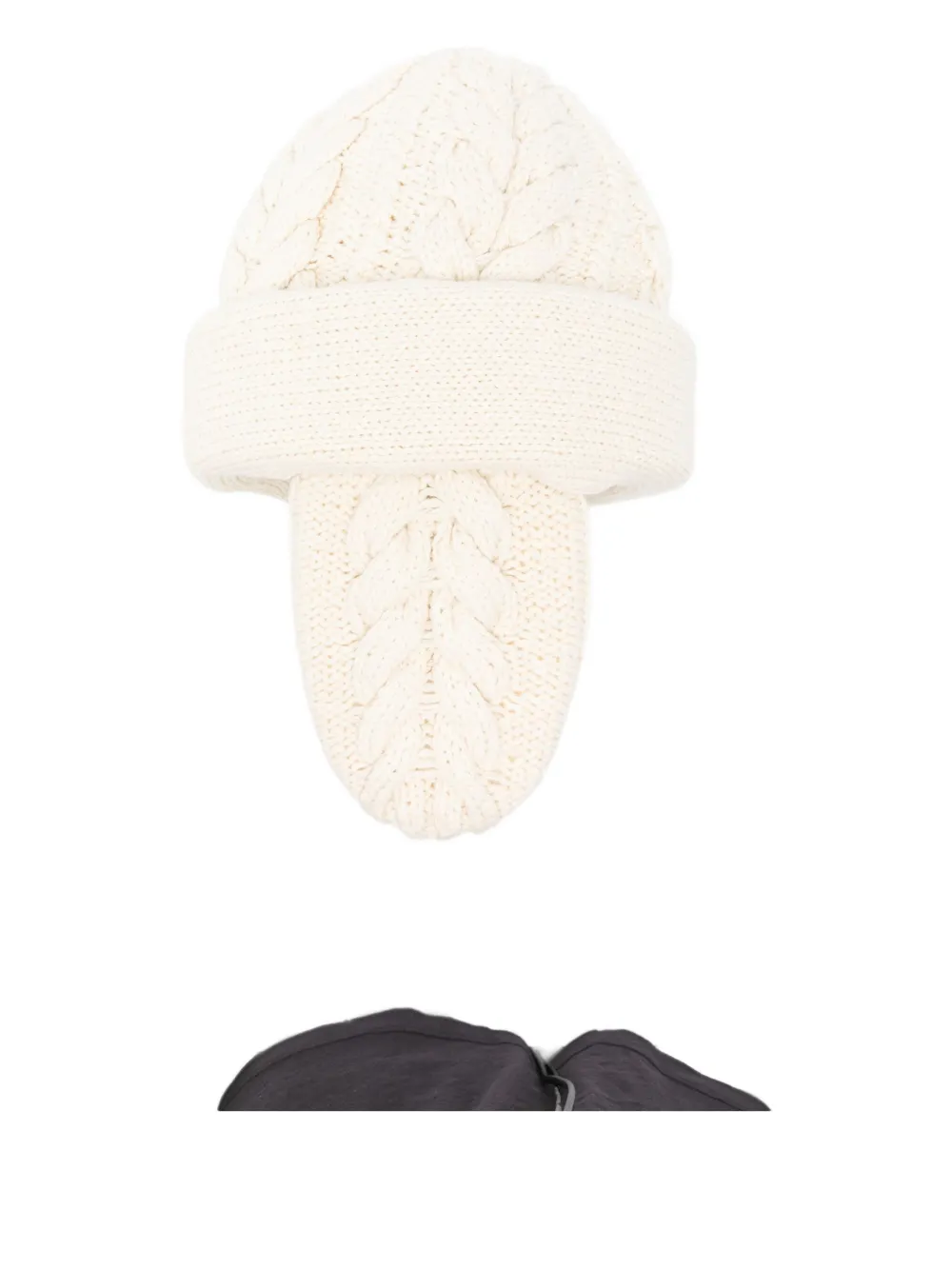 Duran Lantink cable-knit beanie - Beige