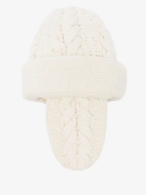 Duran Lantink bonnet en maille torsadée