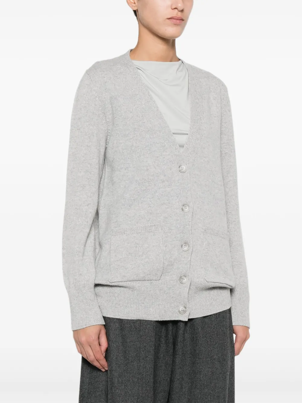 anne claire Vest met V-hals Grijs