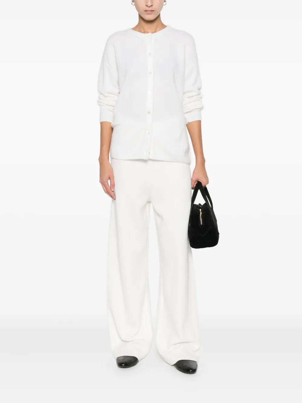 anne claire Vest met ronde hals Wit