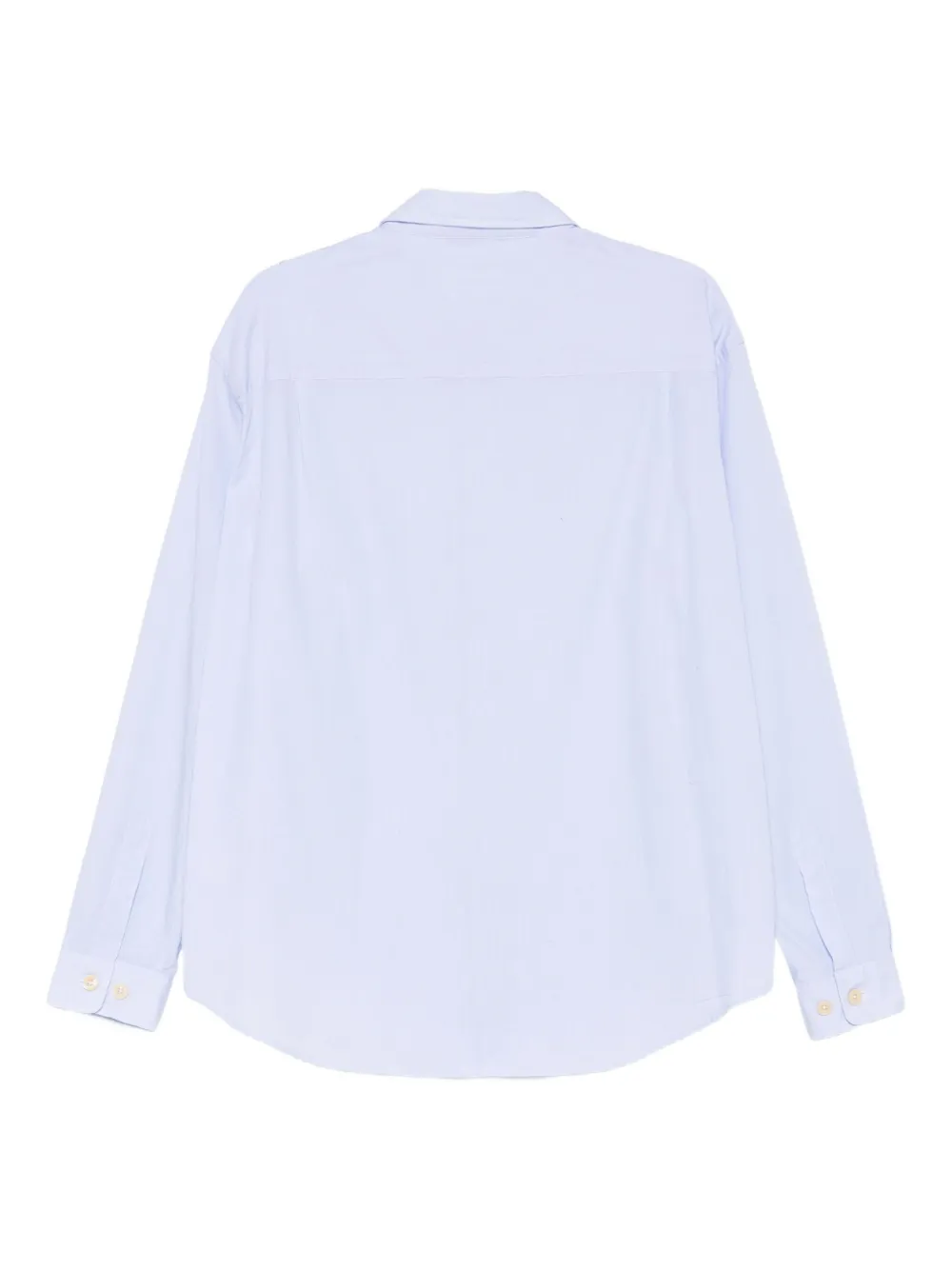 Tintoria Mattei long-sleeved cotton shirt - Blauw