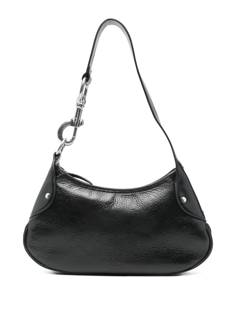Mulberry Rivet-detail Leather Shoulder Bag In Black