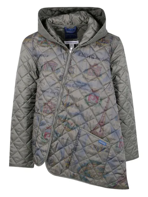 Comme Des Garçons Shirt hooded quilted jacket