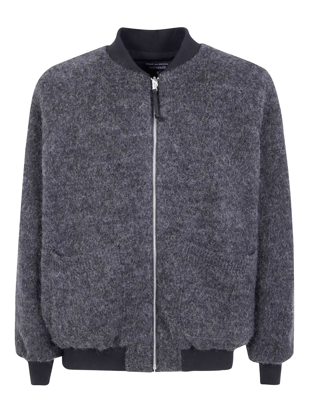 Comme Des Garçons Homme Deux Zip-up Bomber Jacket In Gray