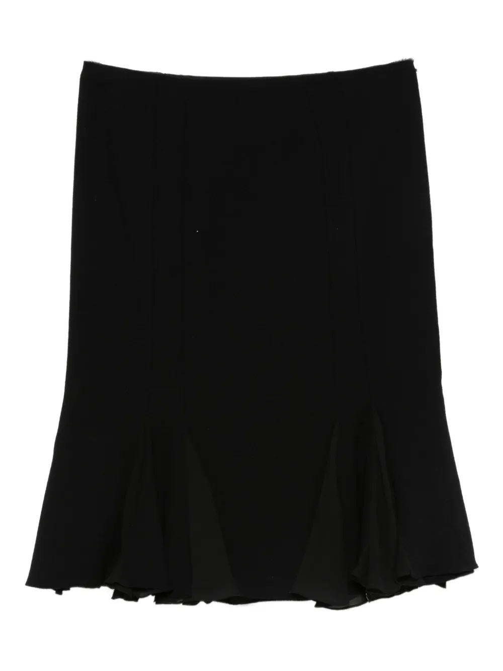 Pre-owned John Galliano Flared Skirt In Black