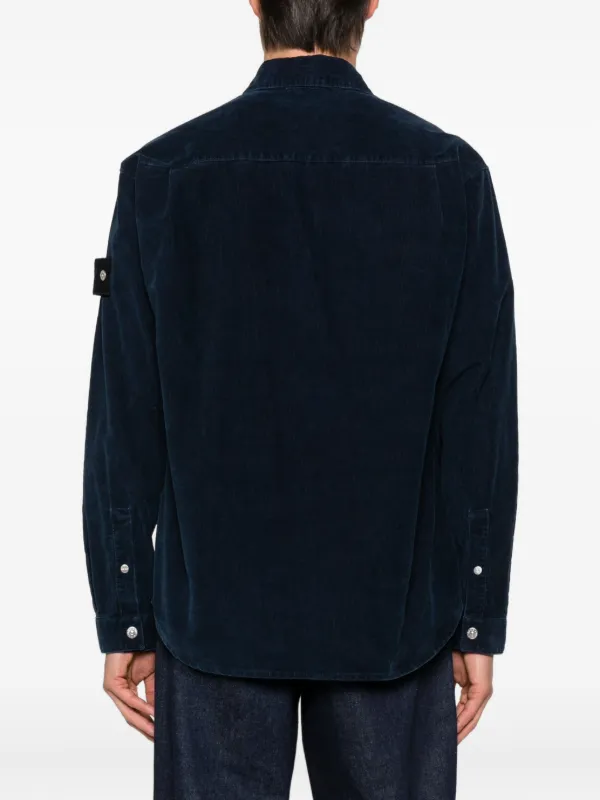 Stone Island コーデュロイ シャツ | ブルー | FARFETCH JP
