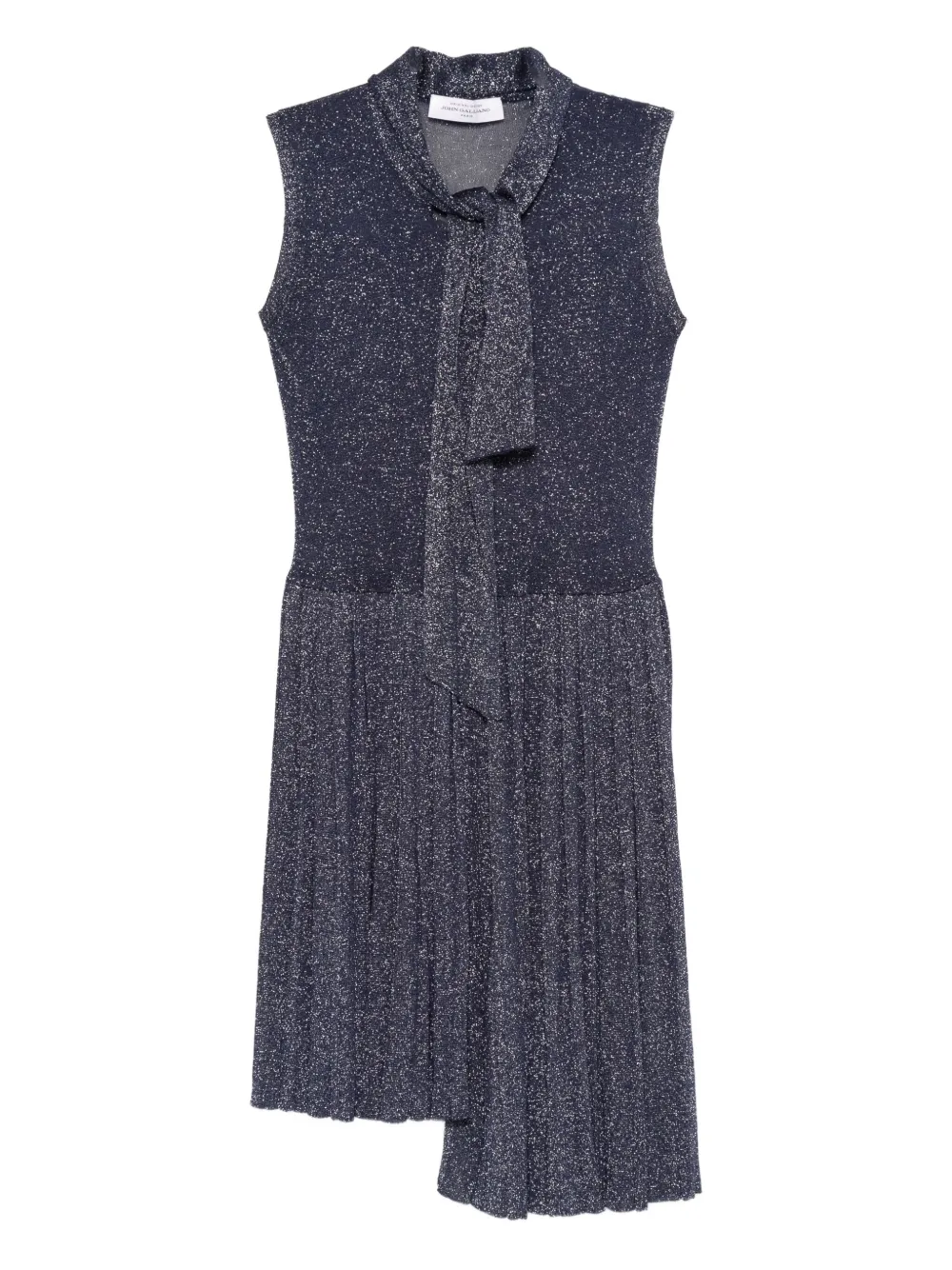 John Galliano Pre-Owned 2010s pleated dress - Blu