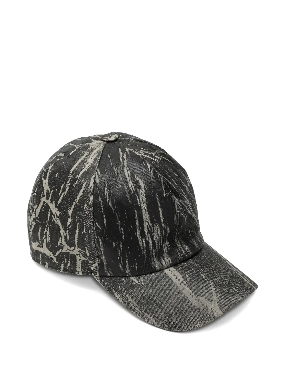 Rick Owens Drkshdw Denim Effect Fabric Baseball Cap In Multi
