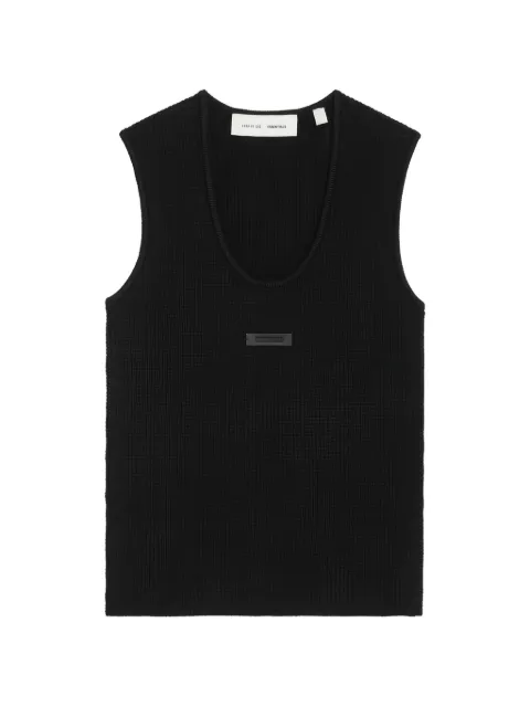 FEAR OF GOD ESSENTIALS logo-plaque tank top