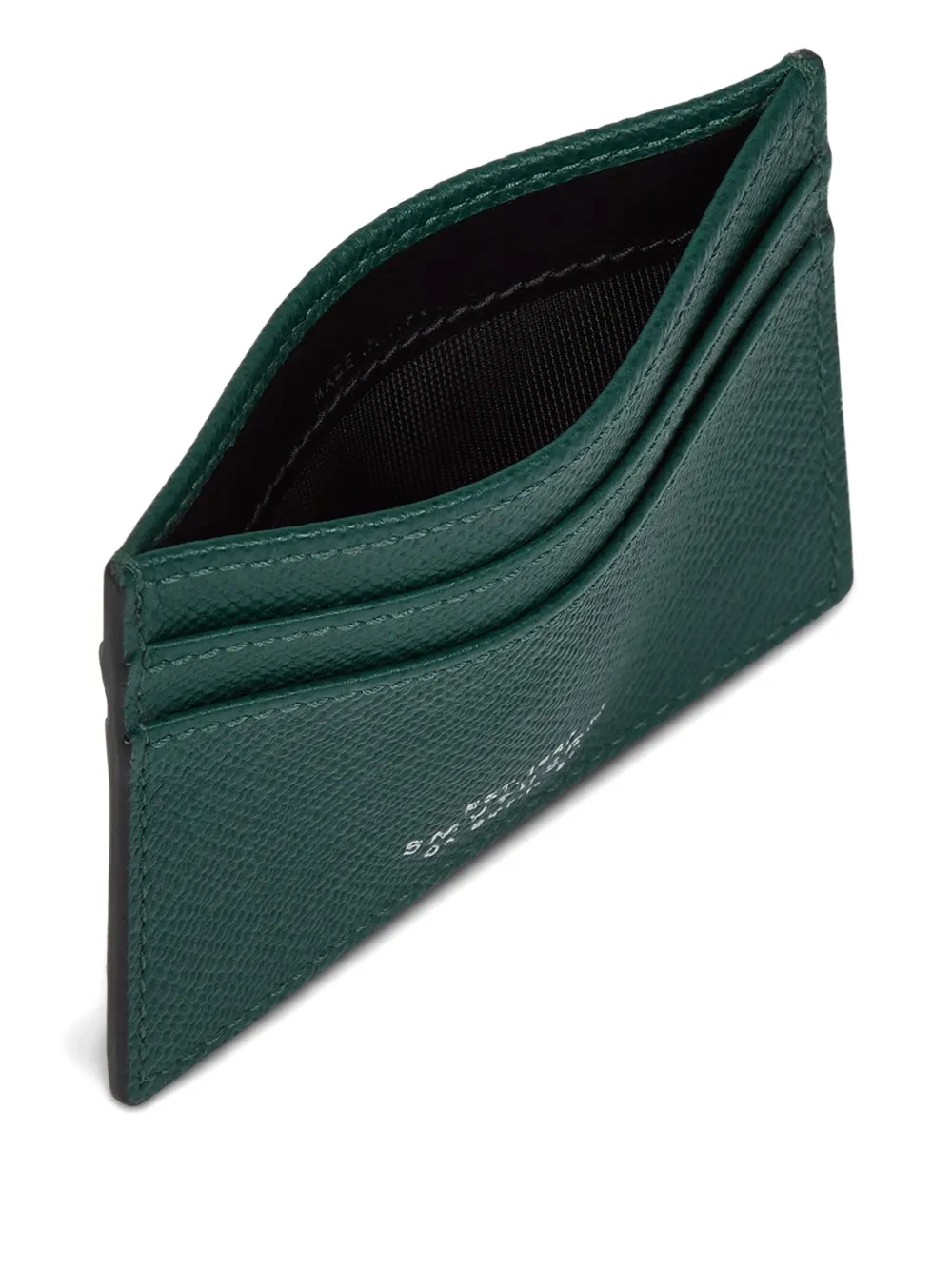 Smythson Leren pasjeshouder Groen