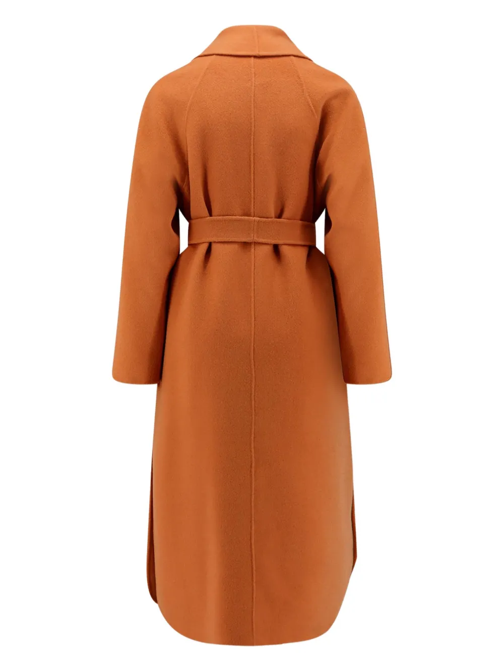 Hevo belted wool coat - Oranje