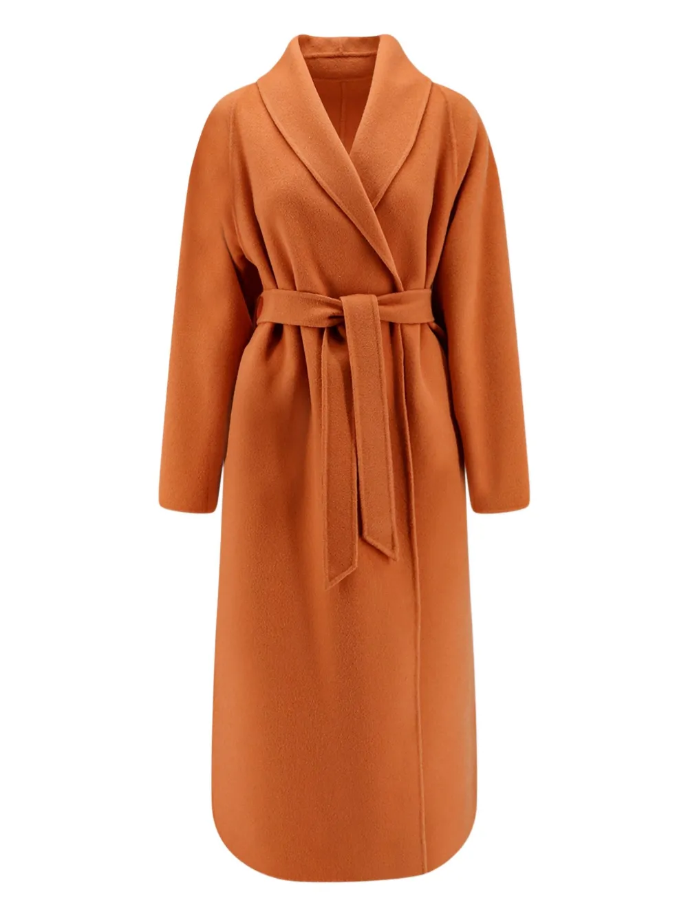 Hevo belted wool coat | Orange | Image 1
