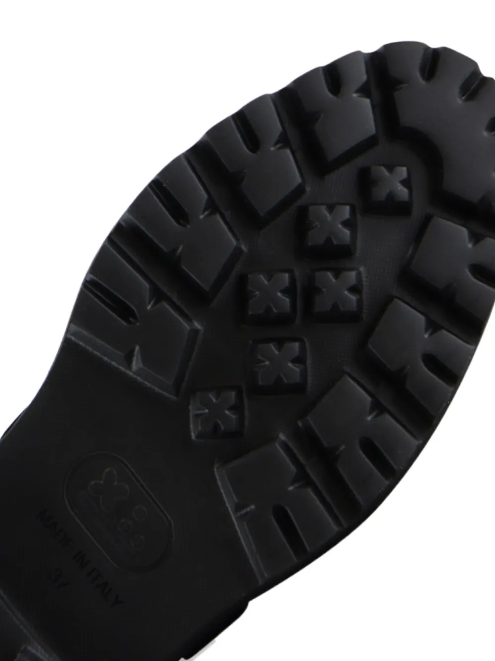 Notabene Tecla crocodile-effect derby shoes Zwart