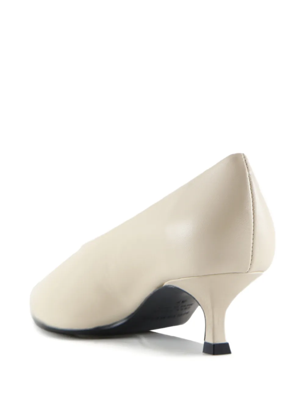 Notabene 40mm Gaia Pointed-toe Leather Pumps In Neutral