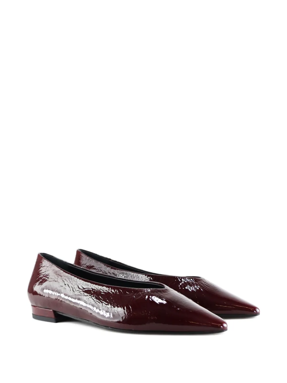 Notabene Ginevra ballerina's met puntige neus Rood