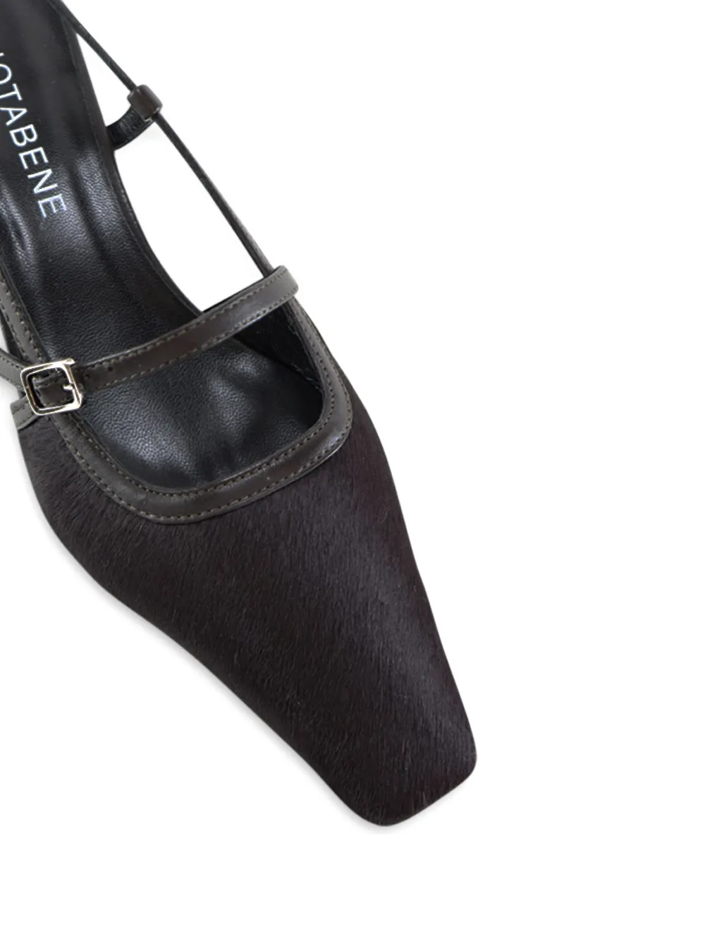 Notabene 35 mm Elenne pumps met kalfshaar Bruin