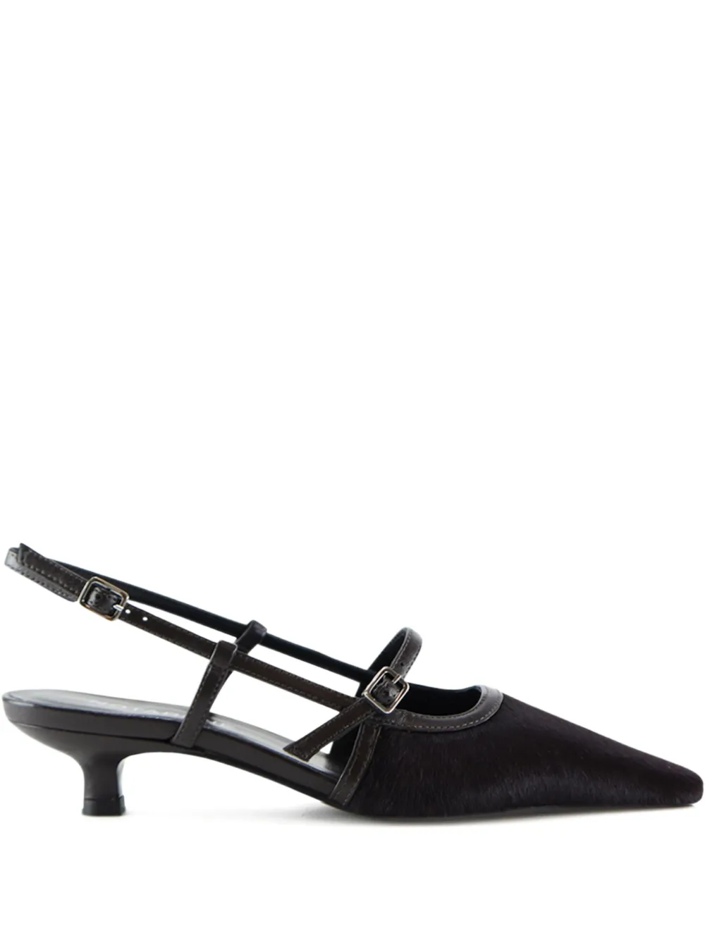 Notabene 35 mm Elenne pumps met kalfshaar Bruin