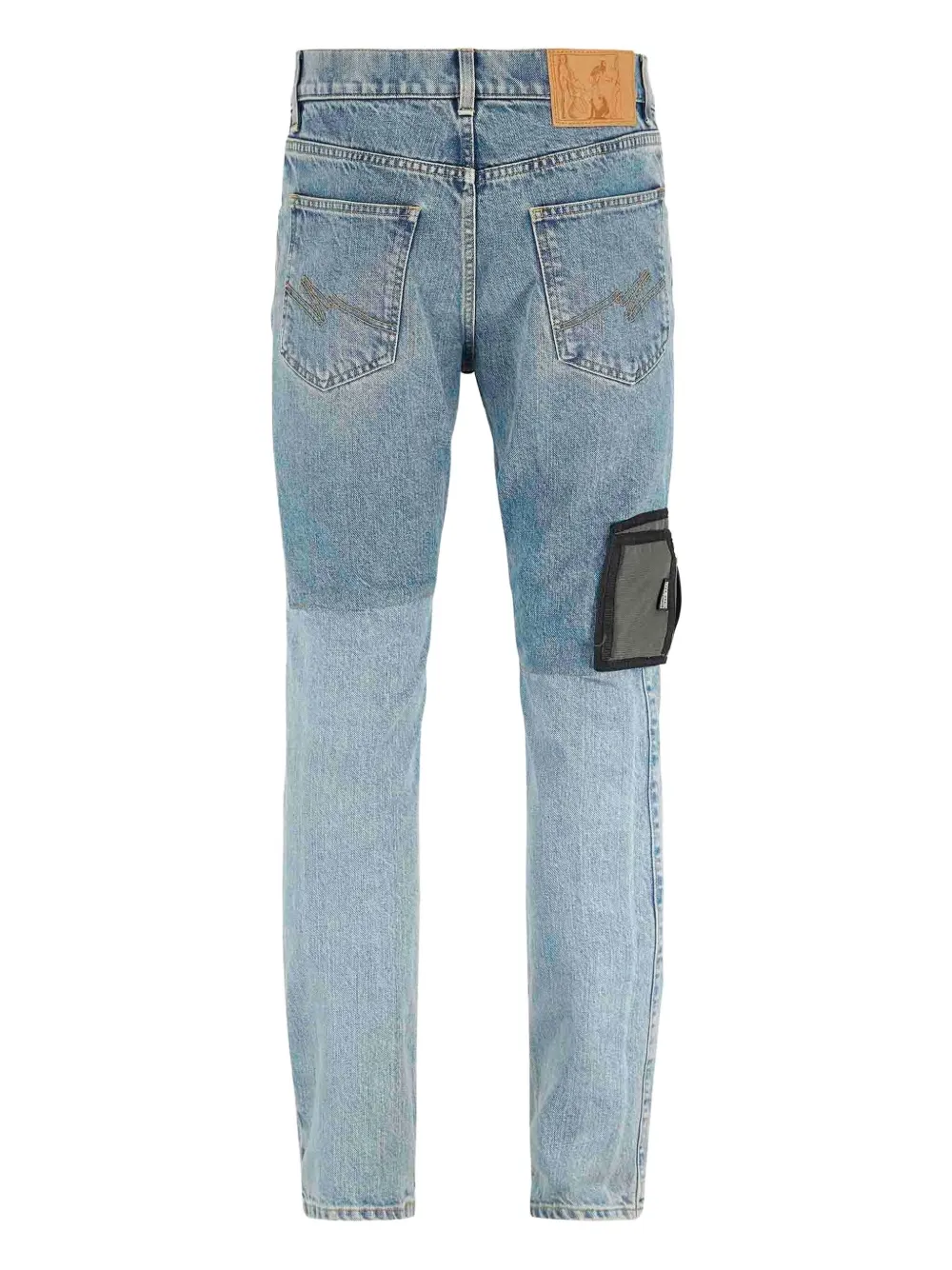 Martine Rose patchwork chain jeans - Blauw