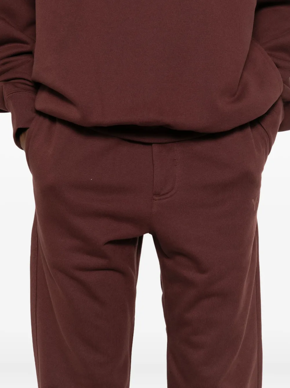 Y-3 Drawstring-waist Pants In Brown