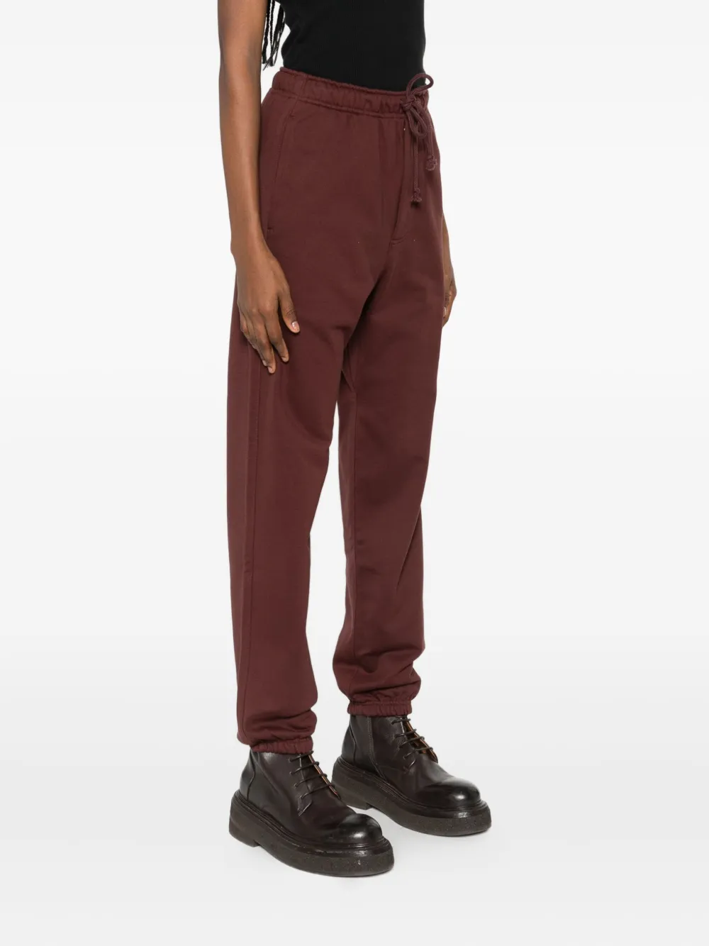 Y-3 Drawstring-waist Pants In Brown
