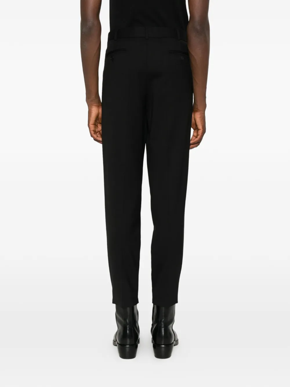 MEDEEA Broek met geplooid detail Zwart