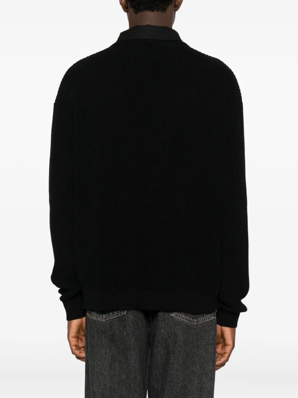 Medeea Collared Sweater In Black