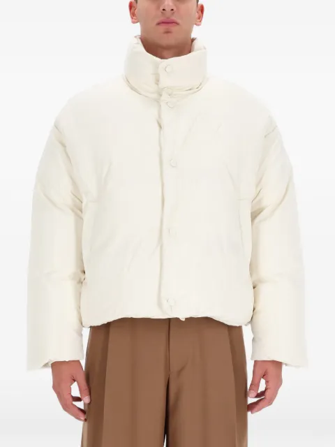 AMI Paris button funnel-neck jacket