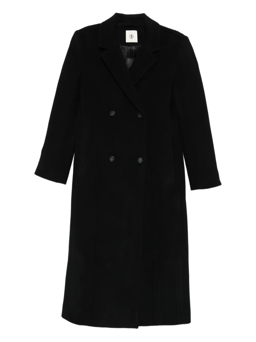 The Garment double-breasted midi coat | Black | Image 1