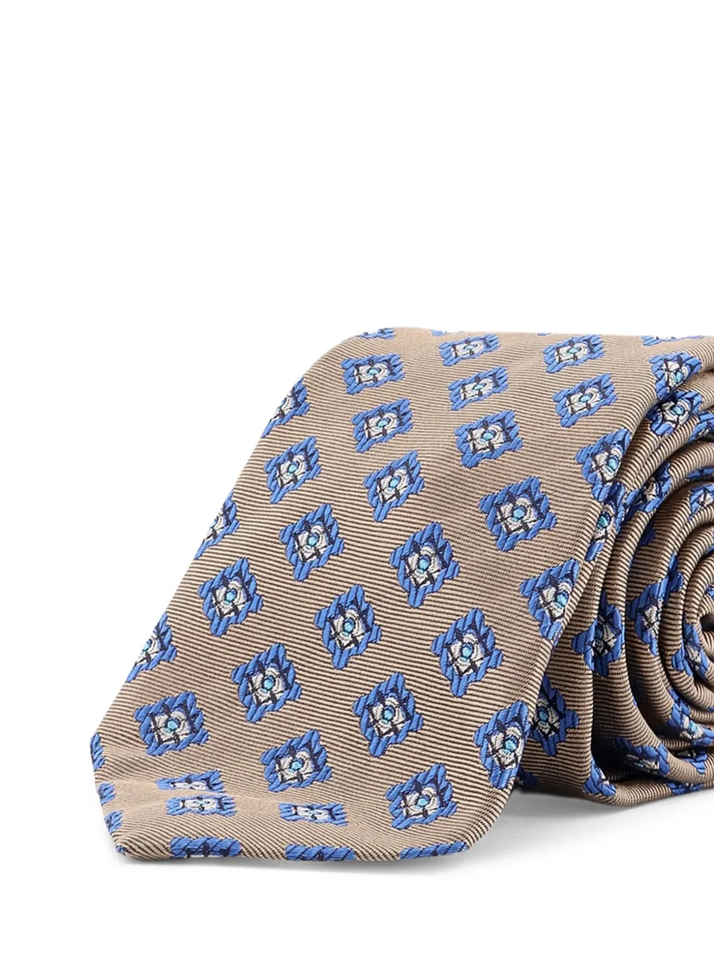 Kiton silk tie - Bruin
