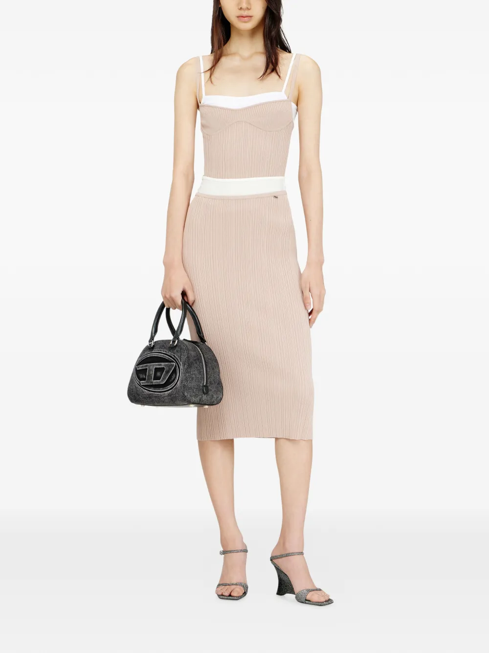 Diesel Zinia Midi Skirt - Neutrals 