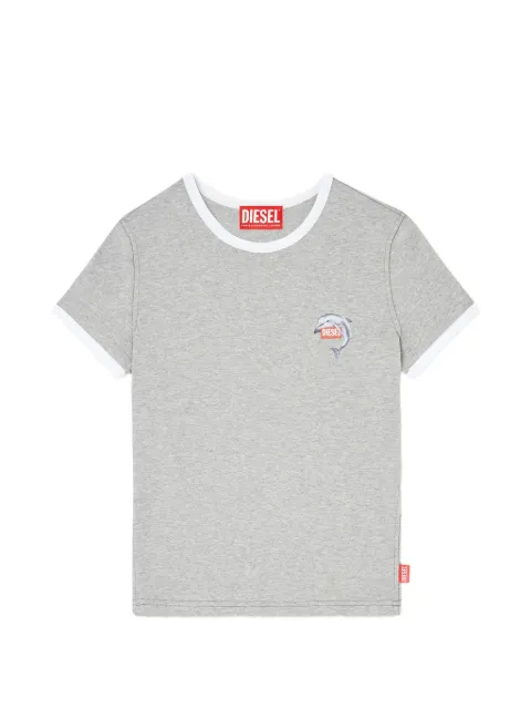 Diesel T-Uncuties-Long-S13 ringer dolphin-motif T-shirt