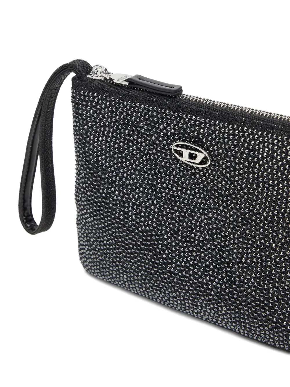 Diesel Portemonnee verfraaid met kristallen Zwart