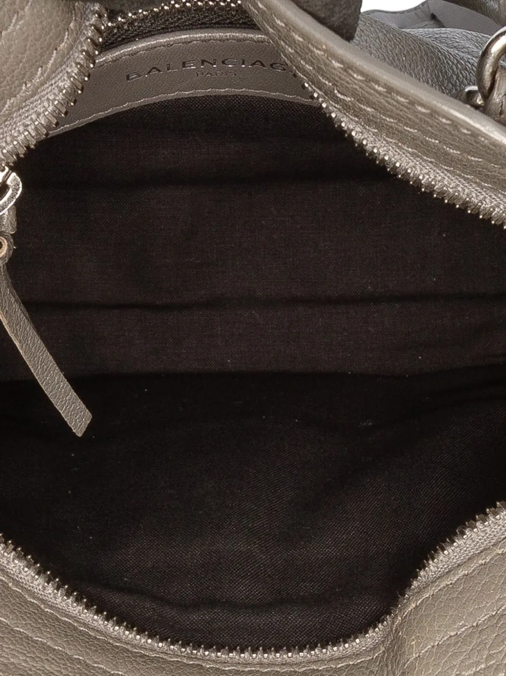 Pre-owned Balenciaga 2018 Mini Chevre Motocross Classic Metallic Edge City Satchel