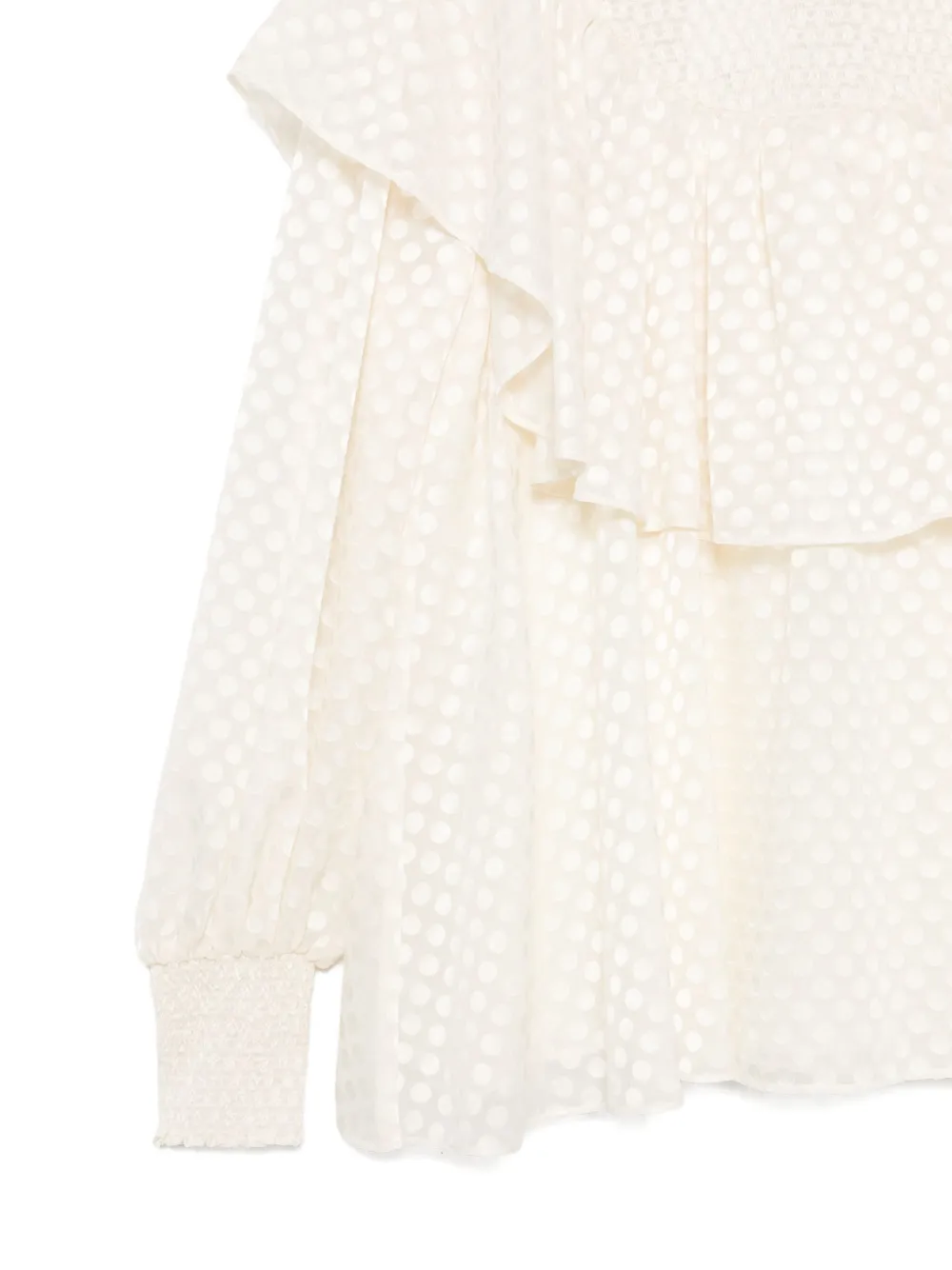 Akris Punto Polka Dot-detail Blouse In White