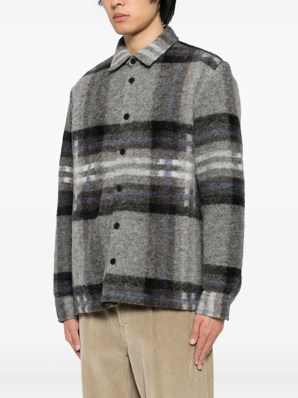 Wax London Nolan shirtjack Grijs