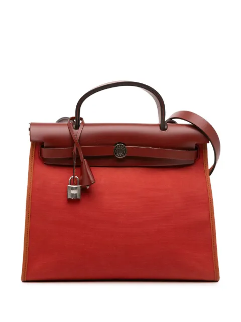 Hermès Pre-Owned 2014 Toile Herbag Zip 31 satchel