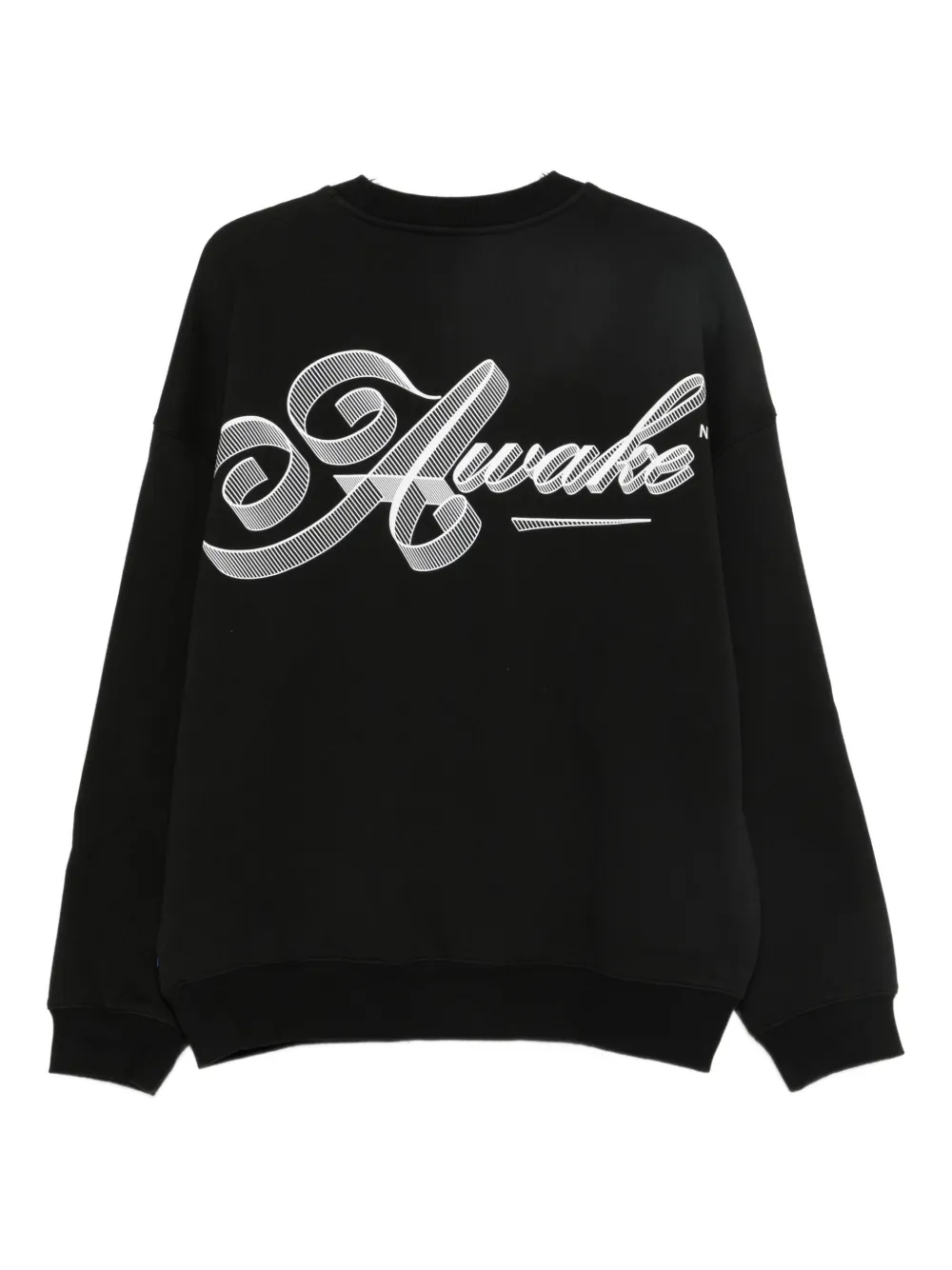 Awake NY logo-print crew-neck sweatshirt - Zwart