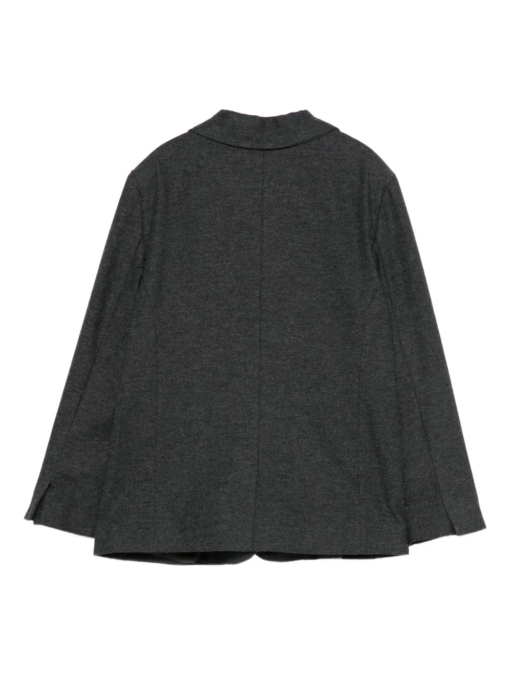 Liu •jo Logo-plaque Blazer In Gray