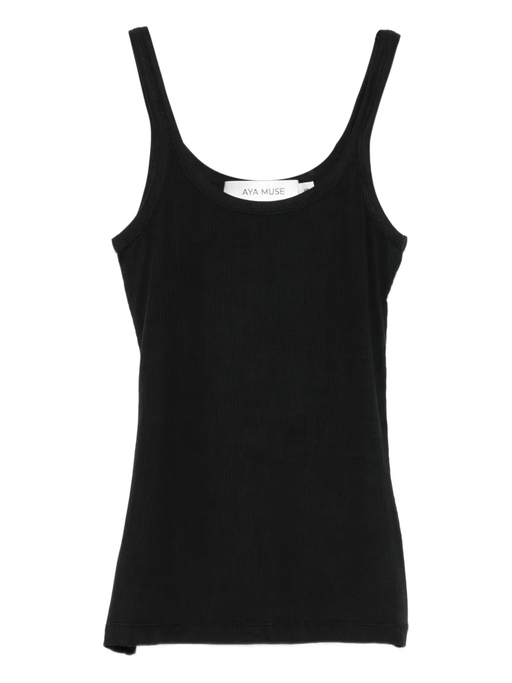 Aya Muse fine-ribbed tank top - Nero