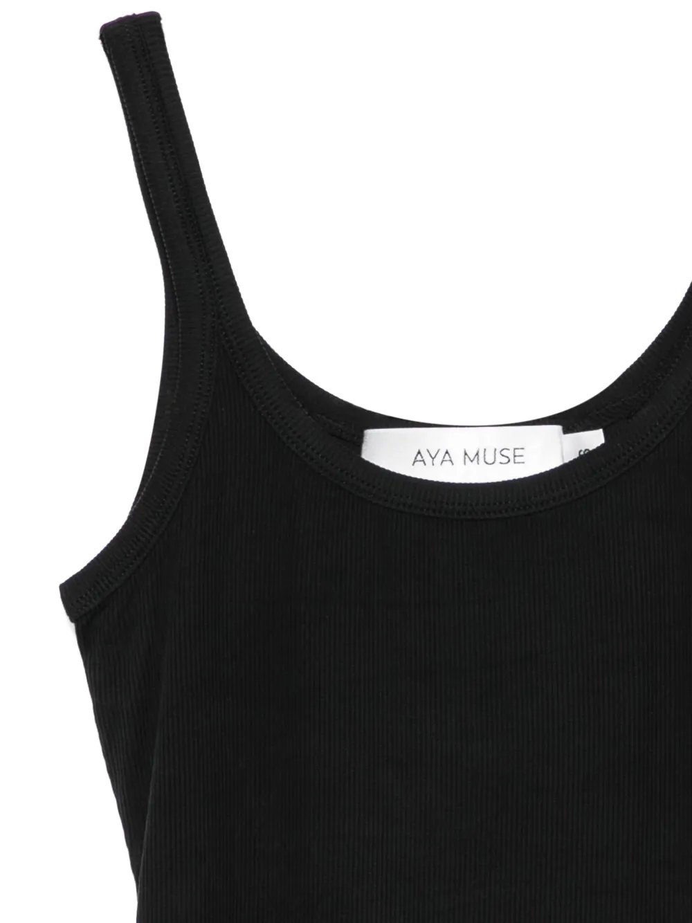 Aya Muse Geribbelde tanktop Zwart