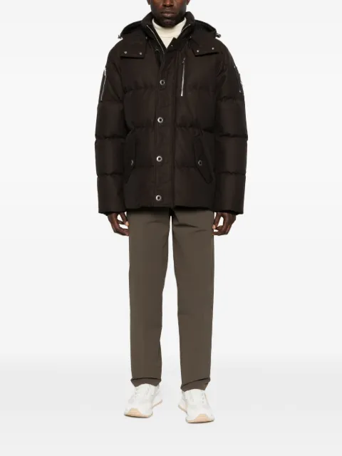 Moose Knuckles zip-pocket hooded jacket