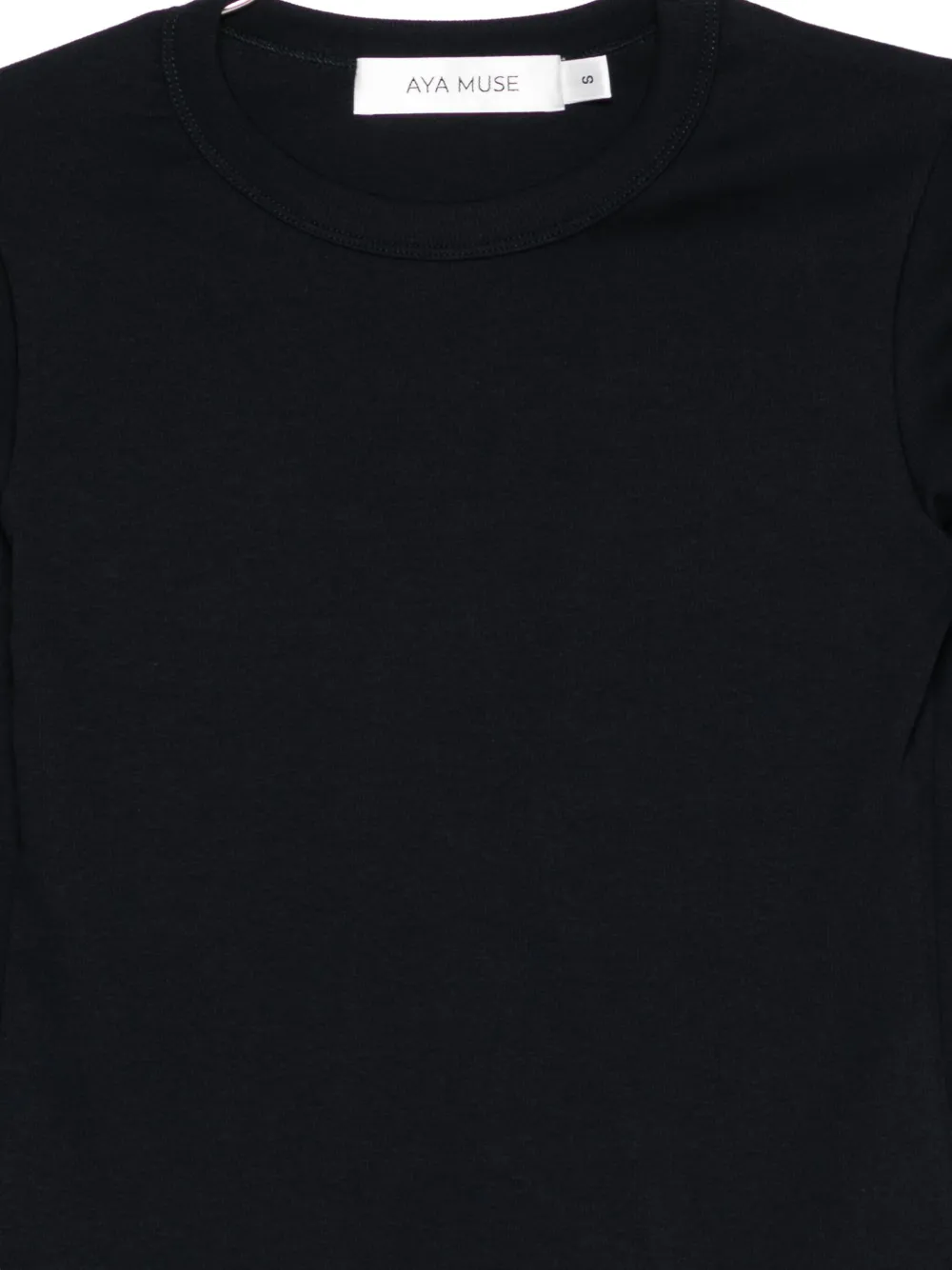 Aya Muse Ribbed Long Sleeve Shirt Clothing In Black