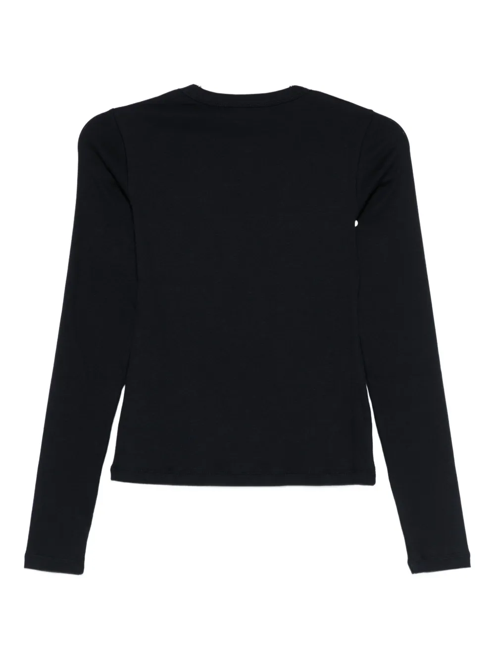 Aya Muse Ribbed Long Sleeve Shirt Clothing In Black
