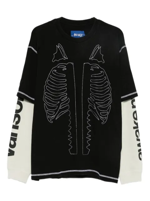 Awake NY Vanson Skeleton waffle T-shirt