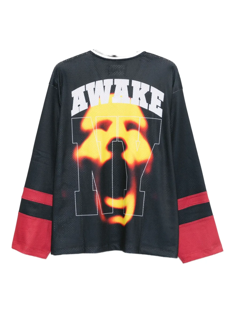 Awake NY T-shirt met print en lange mouwen - Zwart