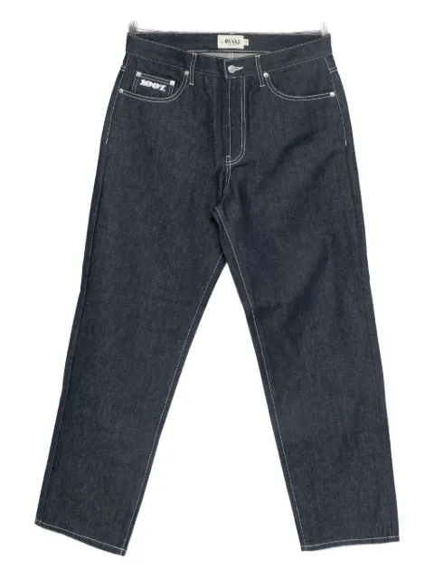 Awake NY contrast-stitch straight-leg jeans
