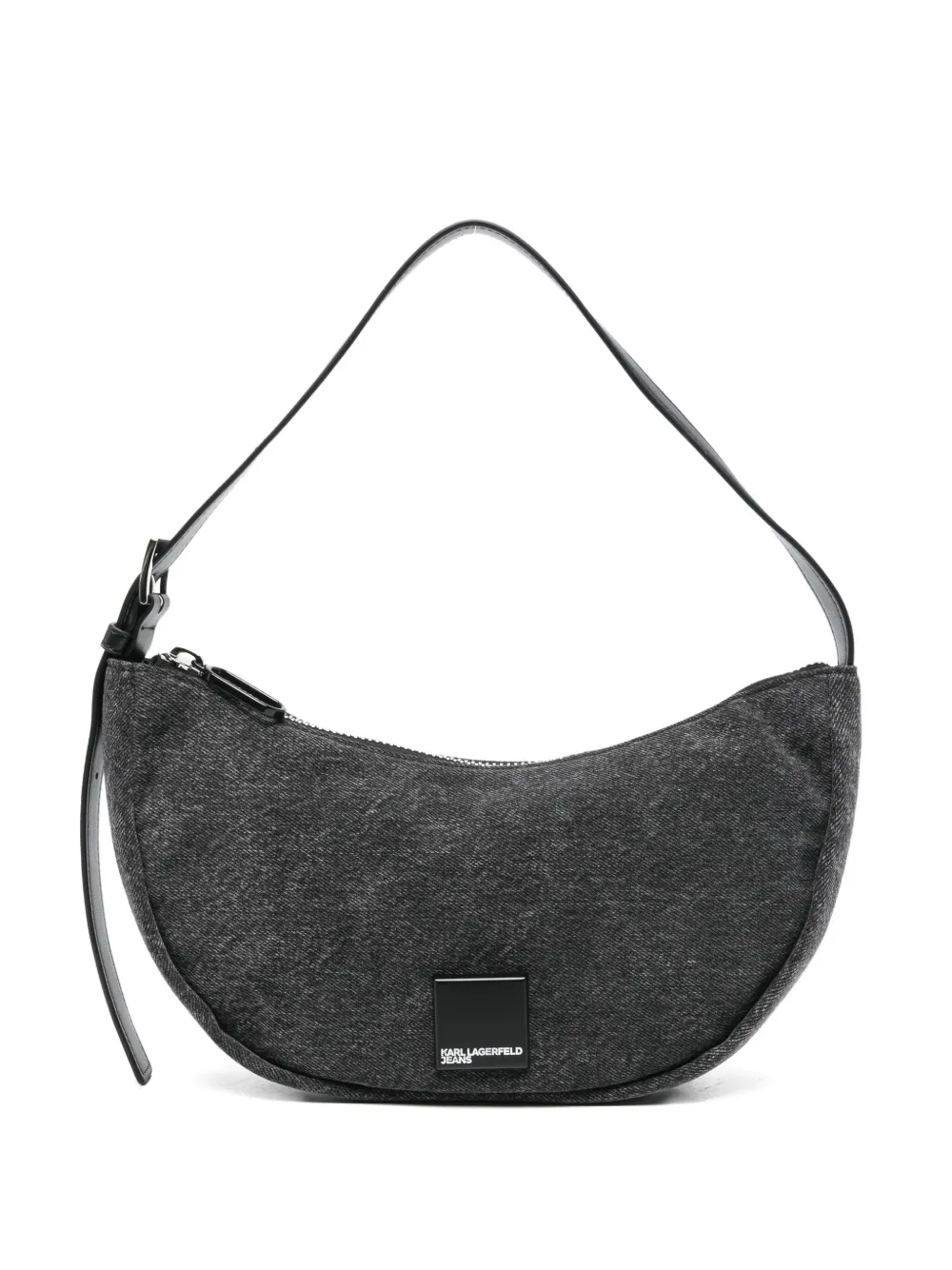 Karl Lagerfeld Logo-plaque Tote Bag In Gray