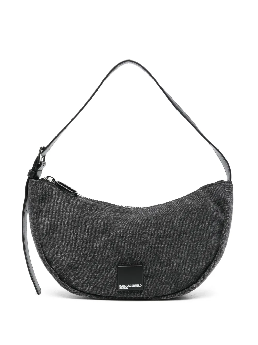 Karl Lagerfeld logo-plaque tote bag - Nero