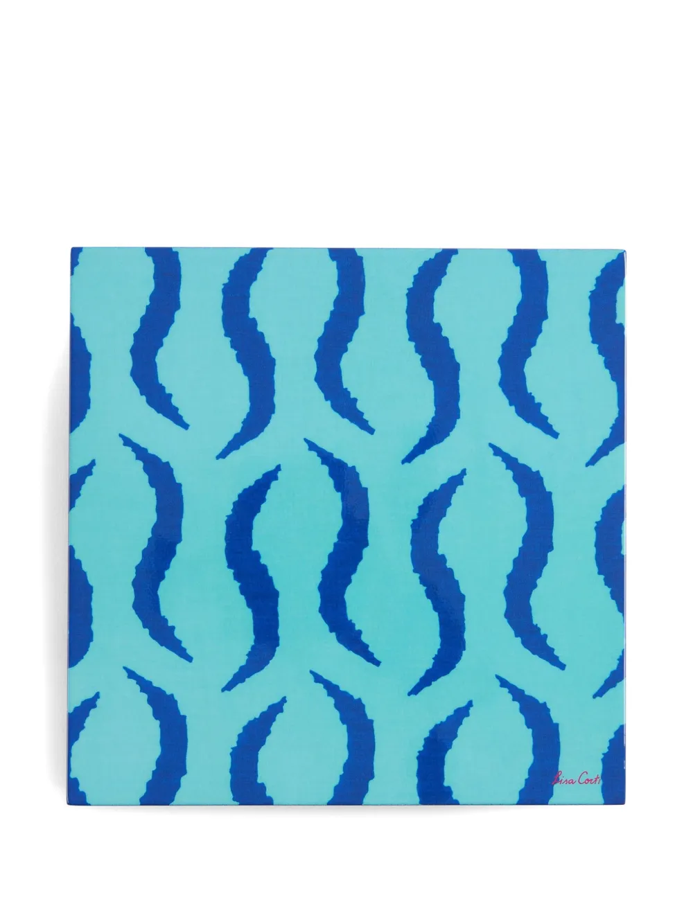 Lisa Corti Graphic-print Box In Blue