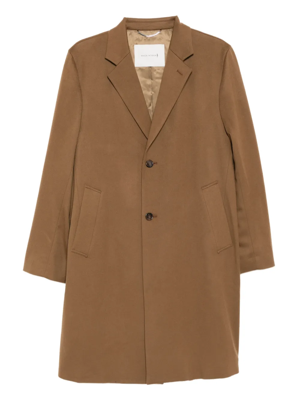 Mackintosh wool button-up coat | Brown | Image 1